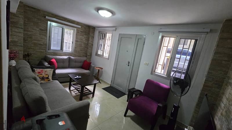 50m one bedroom studio furnsished ground floor achrafieh rizk  beirut 3