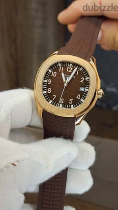 patek philippe aquanaut brown with rose gold