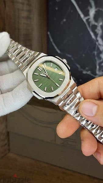 patek philippe nautilus olive green dial 2