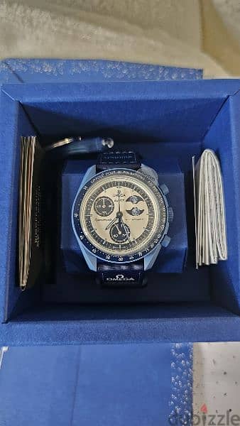 swatch omega super blue moonphase 1