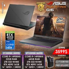 ASUS ROG STRIX G16 i9-14900HX RTX 4090 240HZ QHD+ 16” GAMING LAPTOPS 0