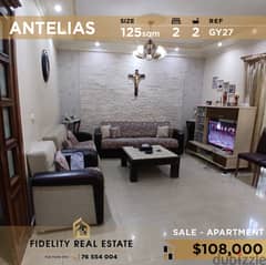 Apartment for  sale in Antelias GY27 شقة للبيع في انطلياس 0