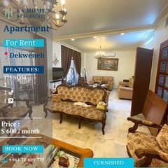 apartment for rent in dekweneh شقة الايجار في الدكوانة 0