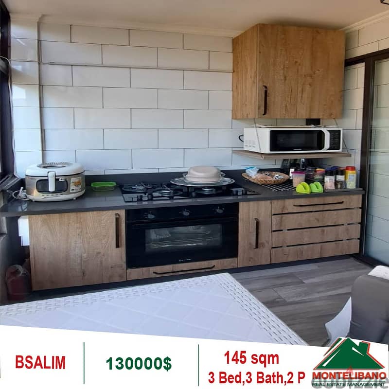 130000$!! Fully Decorated Apartment for sale in Bsalim 3