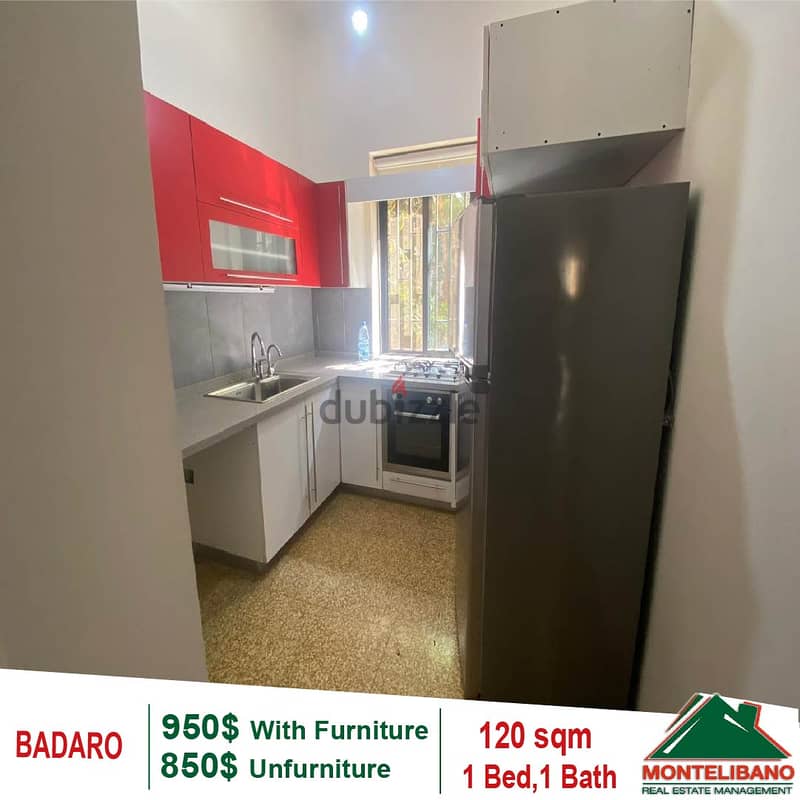 850$ Apartment for rent located in Badaro 2