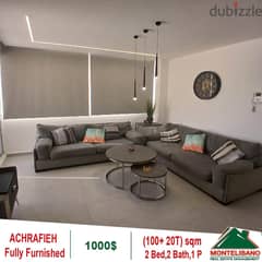 1000$!! Fully Furnished Apartment for rent in Achrafieh