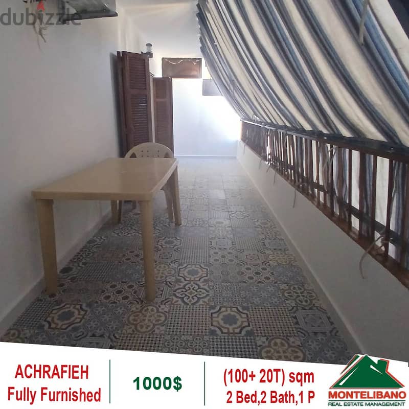 1000$!! Fully Furnished Apartment for rent in Achrafieh 3