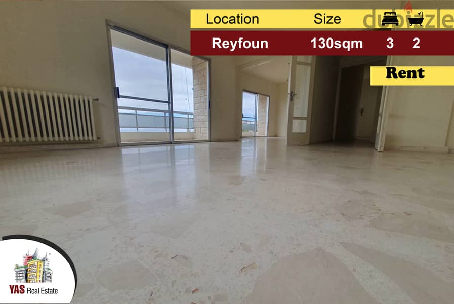 Reyfoun 130m2 | Rent | Private Street | Flat | Well maintained | KH | 0