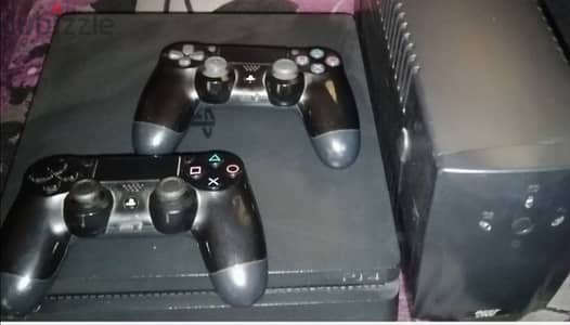 ps4 1000gb, 2 original controller and ups