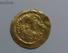 Byzantine Gold AV coin Semisis JustinanI year 527 AD weight 2.24 grams 0