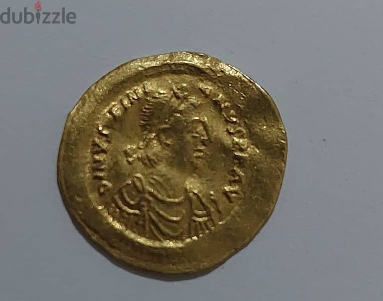 Byzantine Gold AV coin Semisis JustinanI year 527 AD weight 2.24 grams 0