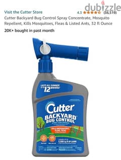 Cutter Backyard Bug Control Spray Concentrate, Mosquito Repellent,