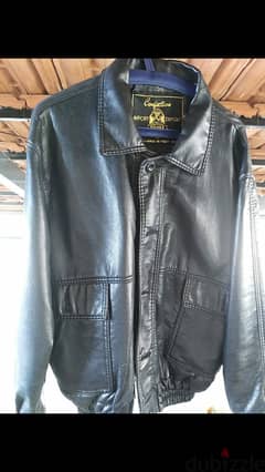 REAL leather jacket made in Italy size large. 0