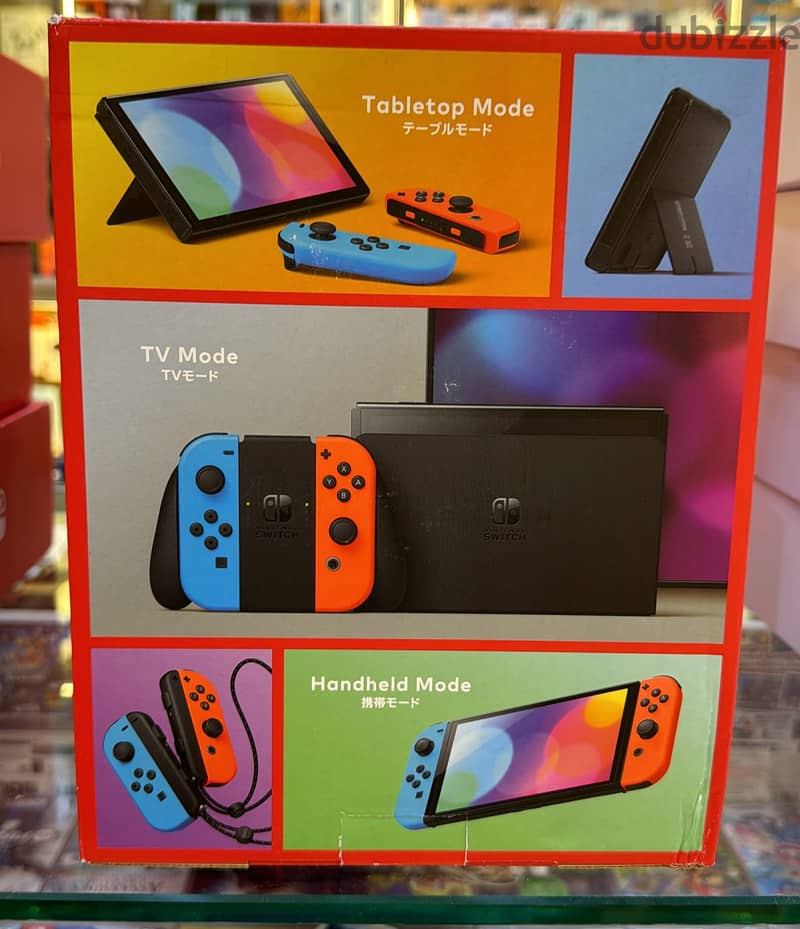 Nintendo Switch OLED Neon Blue/Neon Red exclusive & original price 1