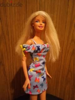 Barbie Mattel dressed As new doll has straight hair bend legs+Shoes=18