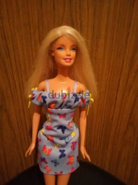 Barbie Mattel dressed As new doll has straight hair bend legs+Shoes=18 3