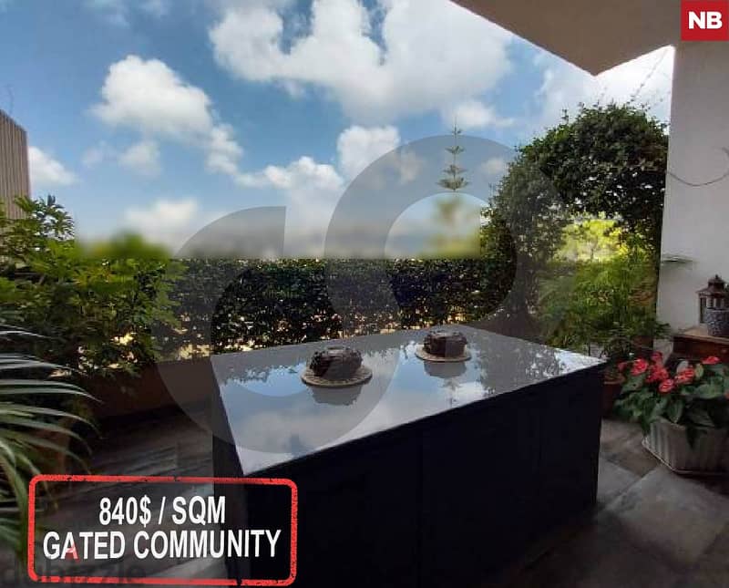 GATED COMMUNITY, TERRACE, METN,MAZRAAT YACHOUH/مزرعة يشوع REF#NB112733 0