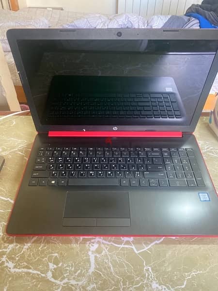 hp red touch screen laptop 1