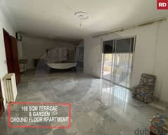 160 SQM terrace and garden,ground floor in MANSOURIEH REF#RD112739