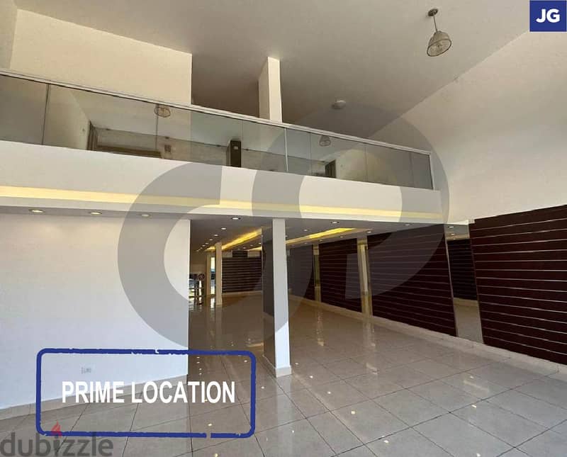 SHOP FOR RENT, PRIME LOCATION, 2 FLOORS, ZAHLE/زحلة REF#JG112725 0