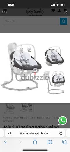 joie 2 in 1  serina baby swing