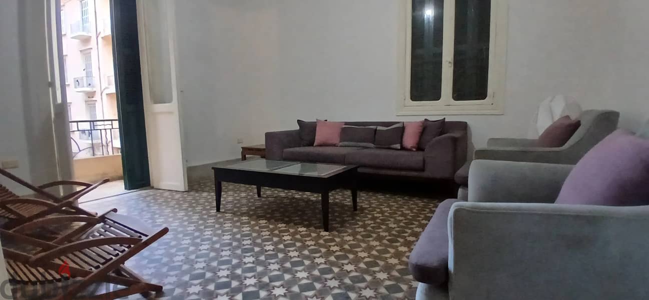 Classic 300m² Furnished Apartment for Rent in Abdel Wahab 1