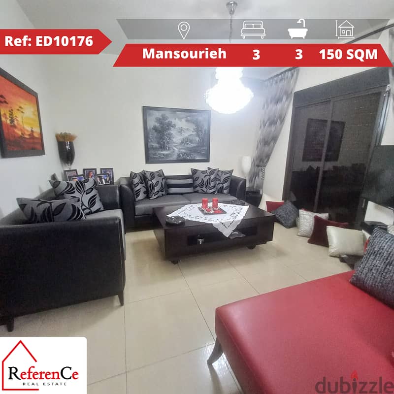 Furnished Apartment for sale inMansouriehشقة مفروشة للبيع في المنصورية 0