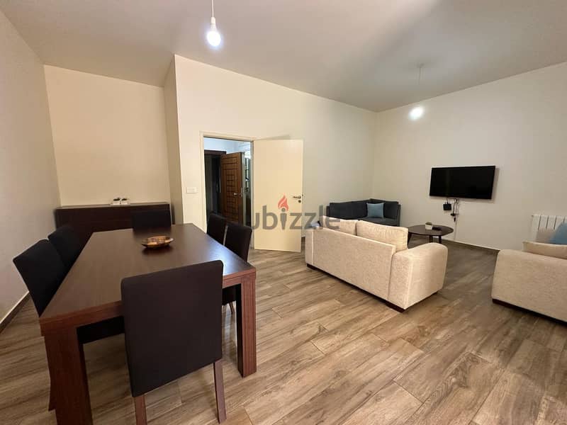 Fully Furnished Apartment with Garden and Pool for Rent in Baabdat 3