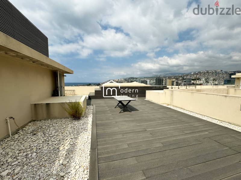 Rooftop with Private Pool - Duplex for Rent in Waterfront, Dbayeh 7