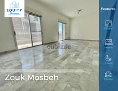 160 SQM Apartment For Rent In Zouk Mosbehشقة للايجار #RK95525 0