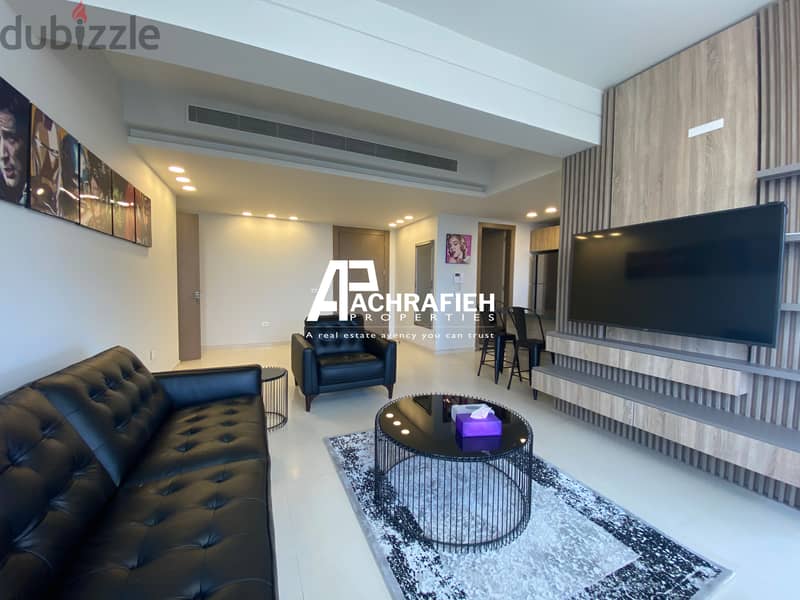 120 Sqm Terrace - Fully Furnished Apartment For Rent in Achrafieh 1