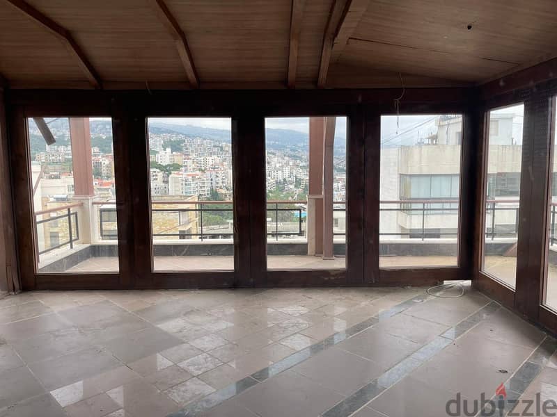 Spacious duplex apartment for rent in Dbayeh with a stunning sea view 3