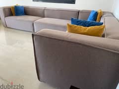 L-shaped corner couch