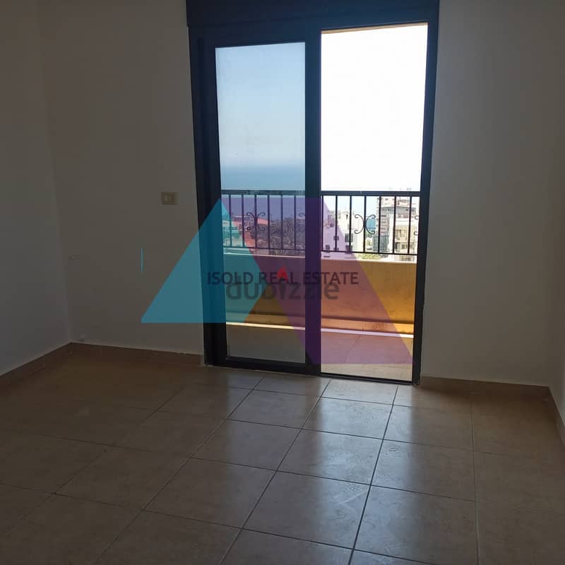 A 143 m2 apartment having an open sea view for sale in Zouk mikhayel 3