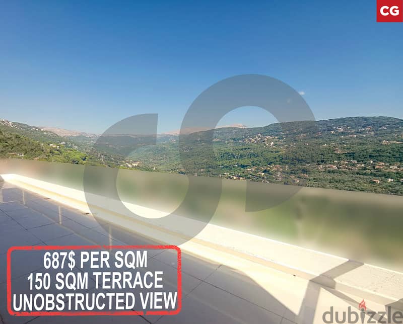 Terrace, Unobstructed View, Metn, Baabdat/ بعبدات  REF#CG112166 0