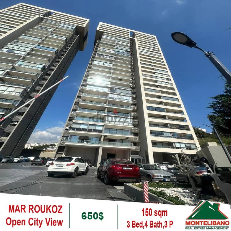 150 SQM Apartment For Rent in Mar Roukoz !!! 0