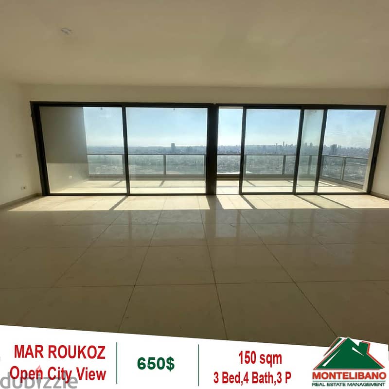 150 SQM Apartment For Rent in Mar Roukoz !!! 5