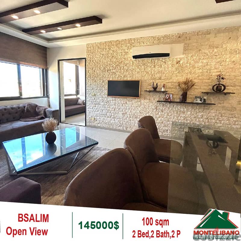 100 Sqm Fully Furnished Apartment in Bsalim !!! 2