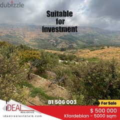 Land for sale in kfardebian 5000 SQM REF#NW56399 0