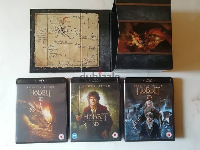 The Hobbit trilogy limited extended edition 3D + bluray box set each 4