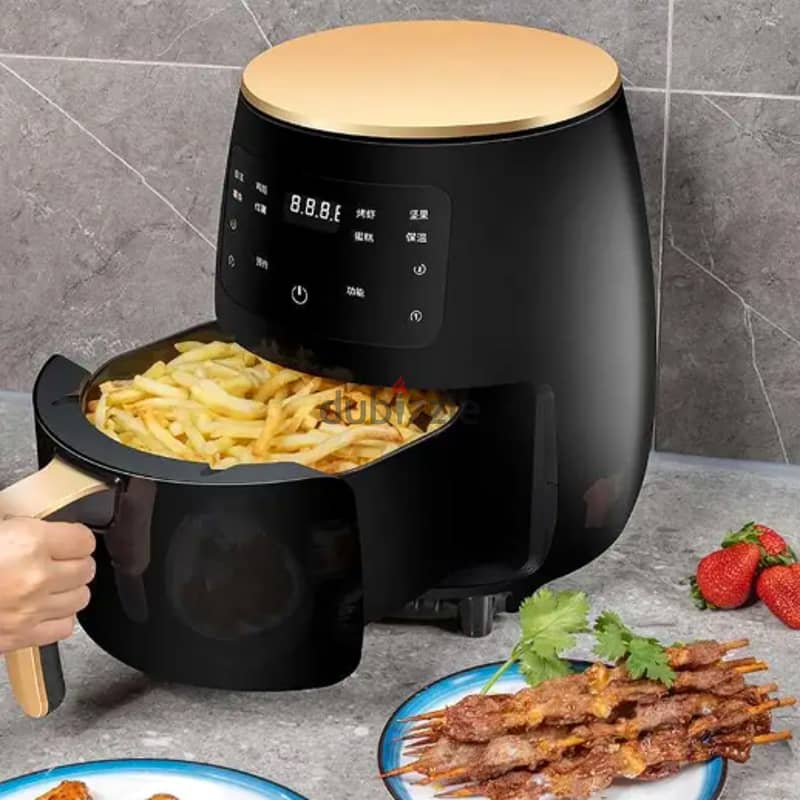 Silvercrest Air Fryer 6L, Healthy Cooker with Touch Screen & Timer 8