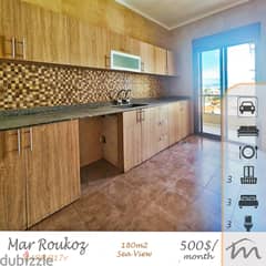 Mar Roukoz | 3 Balconies | Building Age 15 | 3 Bedrooms Apartment 0