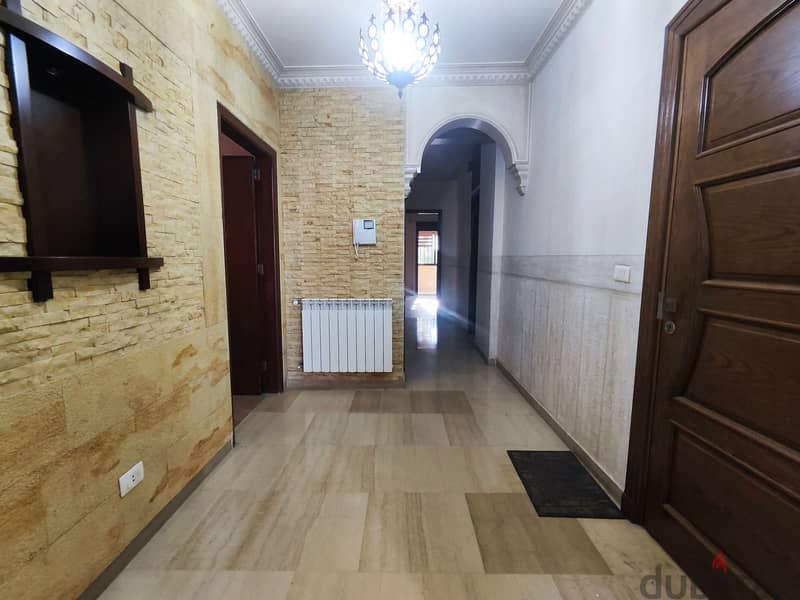 Mar Roukoz | Semi Furnished 180m² + 30m² Garden | Floor 2 New Building 13