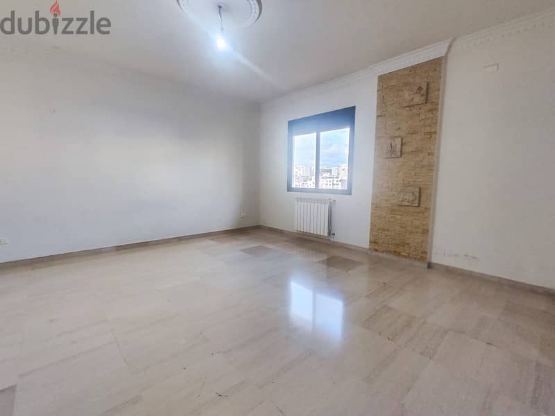 Mar Roukoz | Semi Furnished 180m² + 30m² Garden | Floor 2 New Building 15