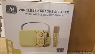 Wireless karaoke speaker with wireless microphone ys-103 amazing & la 0