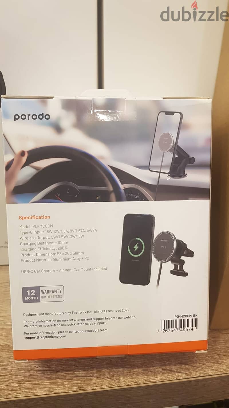 Porodo car charger mount PD-MCCCM 1