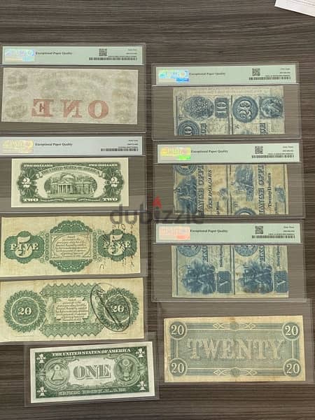 US currency Lot for Sale PMG graded All for one price 1