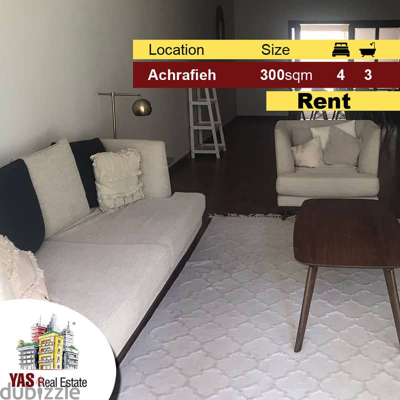 Achrafieh 300m2 | Spacious Flat | Furnished | Mint Condition | MO | 0