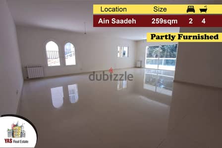 Ain Saadeh 259m2 | Private Street | Partly Furnished | Common Pool|AMK