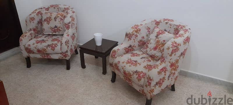 dinning table with 8 chairs + 2 armchairs + tea table 1